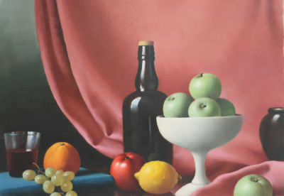 Image for Lot Christopher Cawthorn - Still Life with Apples