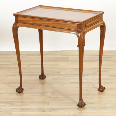 Image for Lot George III Style Mahogany Tea Table