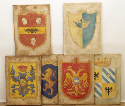 Image for Lot 6 Armorial Paintings O/C