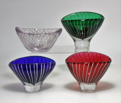 Image for Lot Vicke Lindstrand - Four Small Bowls