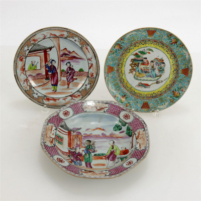 Image for Lot Group of Chinese Export Plates 18th C