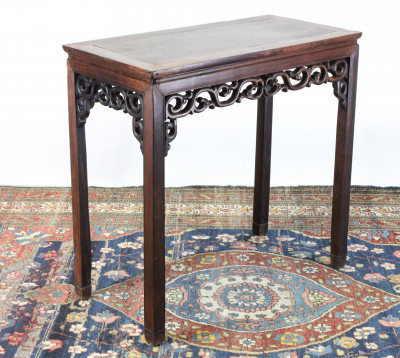 Image for Lot Chinese Rosewood Altar Table, 19th C.