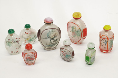 Image for Lot Collection of Eight Painted Snuff Bottles