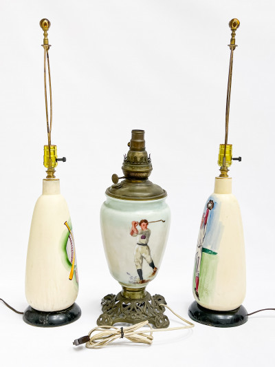 Image 2 of lot 3 Sports Theme Table Lamps