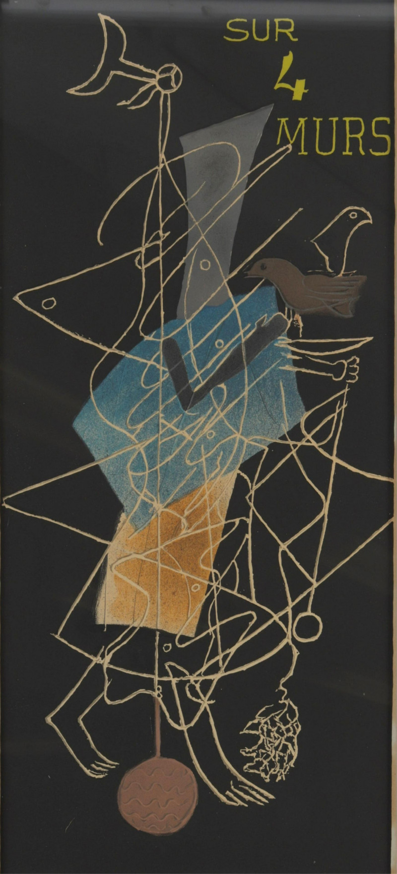 Georges Braque 'Sur 4 Murs' Lithograph