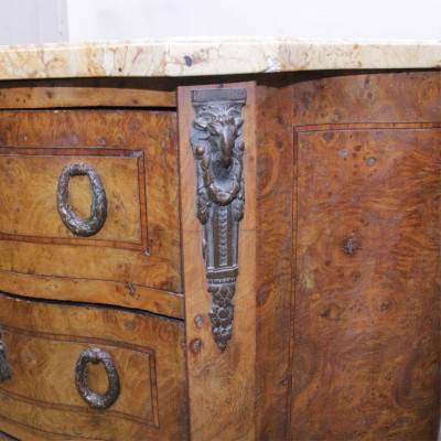 Image 4 of lot 2 Louis XV/XVI Style Inlaid Tall Chests
