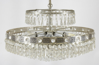 Image for Lot 6 Light Tiered Petite Prism Chandelier