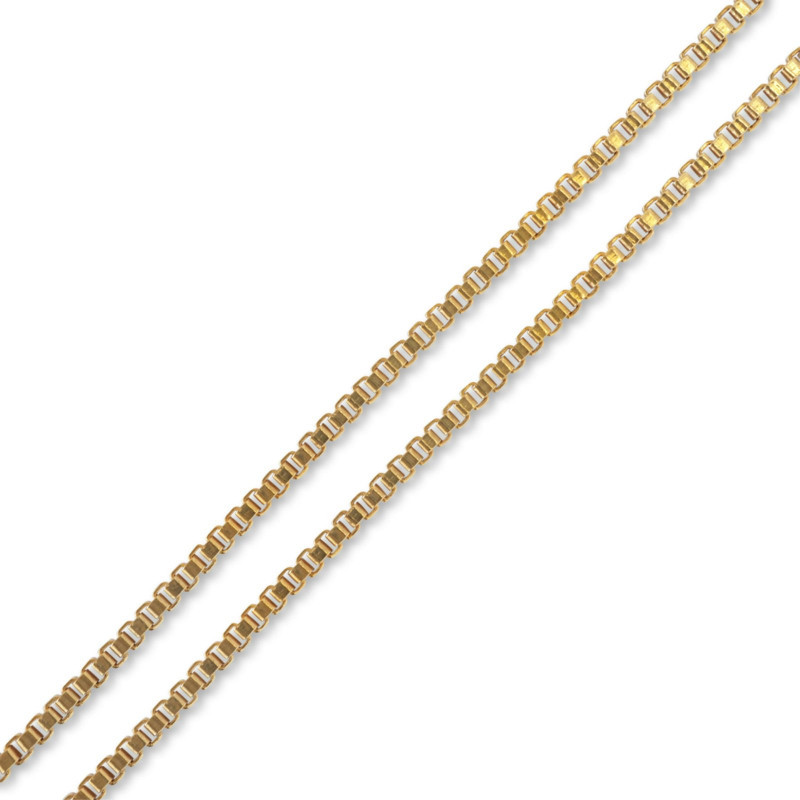 Image 1 of lot 18k Yellow Gold Box Link Chain, 30"