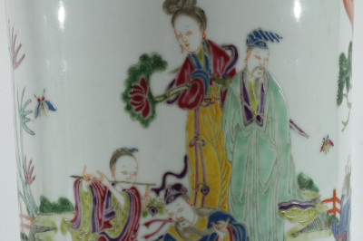 Image 6 of lot 2 Chinese Porcelain Lamps, 19th/20th C.