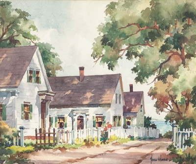 Image for Lot John Cuthbert Hare - Massachusetts Village