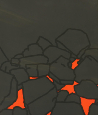 Image for Lot Patrick Caulfield, Coal Fire, screen print