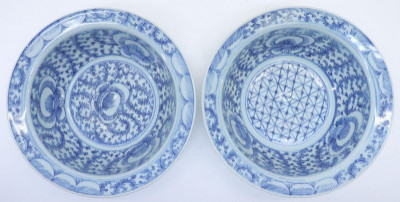 Image for Lot Chinese Export Sweet Pea Pattern Basins