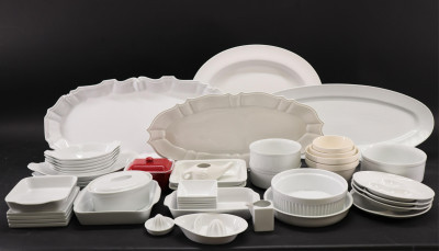 Title Large Lot White Ceramic Kitchen/Cookware / Artist