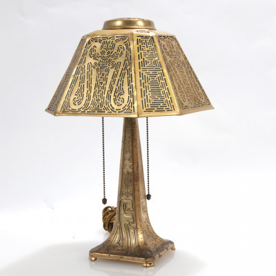 Image for Lot Tiffany Studios Lamp 535