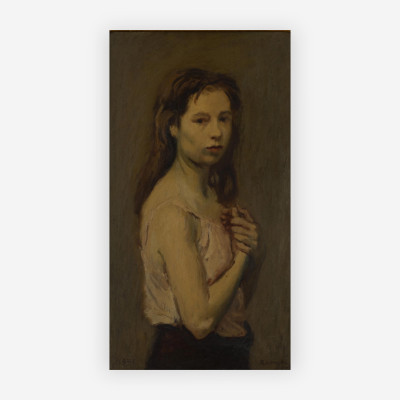 Image for Lot Raphael Soyer - Portrait of a girl