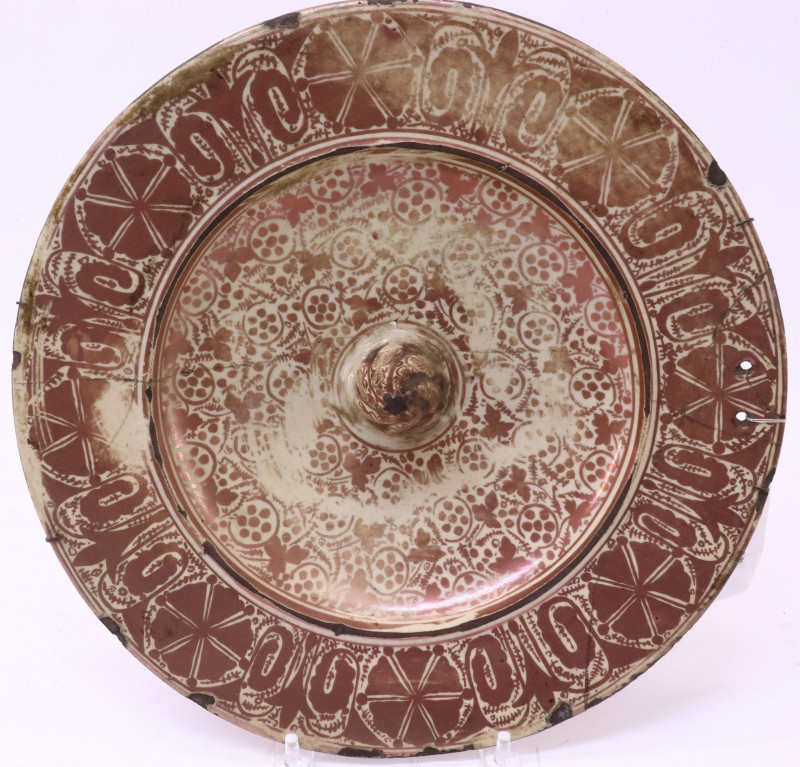 Image 2 of lot 3 Hispano Moresque Lustreware Chargers 17th C