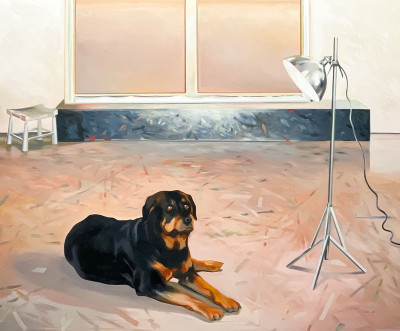 Image for Lot Lowell Nesbitt - Echo In the Studio (Rottweiler)