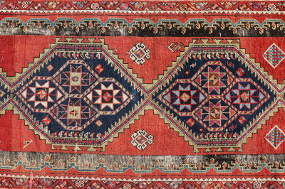 Image 10 of lot 2 Caucasian Runner/Hall Rug, Early 20th C.