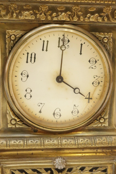 English Cast Brass Carriage Clock