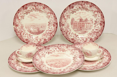 Image for Lot Wedgwood "Harvard" Commemorative Porcelain