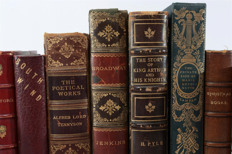 Decorative Antique Leather Books