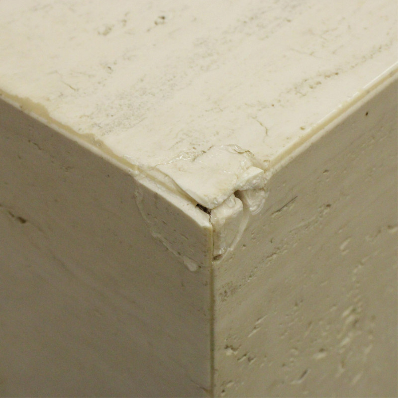 Image 4 of lot 3 Travertine Cube Tables