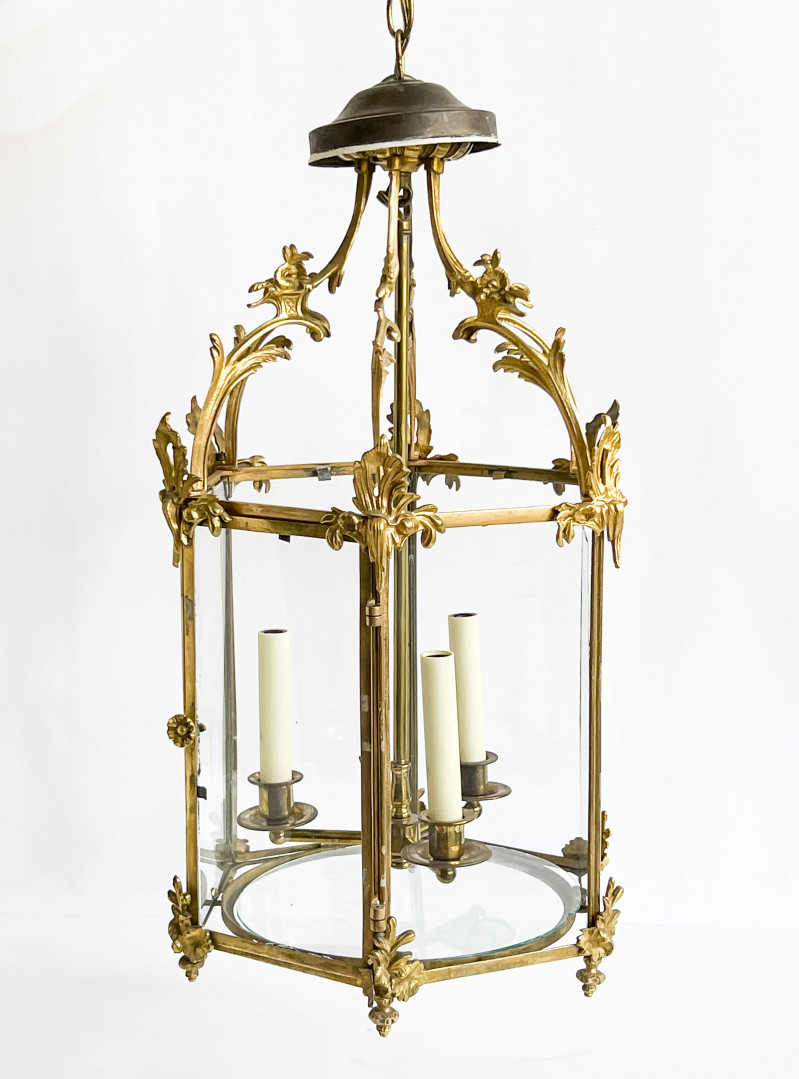 Rococo Style Gilt-Bronze Lantern