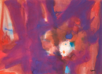 Gene Hutner  - Untitled (Pink and purple)