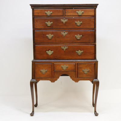 Image for Lot 18th C. American Queen Anne Highboy
