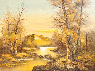 Title Robert Lewis Sutherland - Untitled (River Scene) / Artist