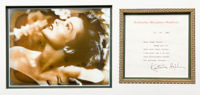Katherine Hepburn Signed Letter With Photograph