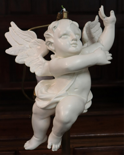 Image for Lot French 1940&apos;s  Putto Floor Lamp