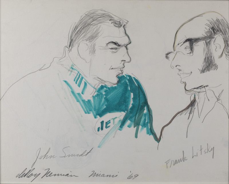 Image 1 of lot LeRoy Neiman - Frank Litsky and John Schmitt (1969)