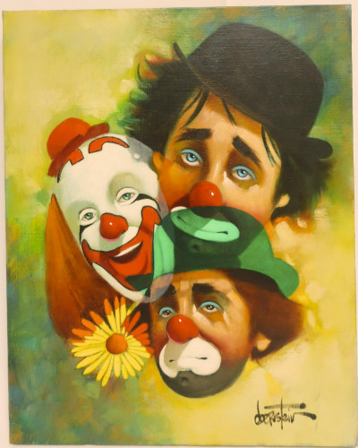 Image for Lot Chuck Oberstein - Three Faces of the Clown (#442)