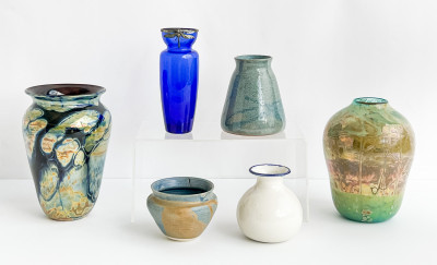 Title 6 Ceramic and Glass Vases / Artist