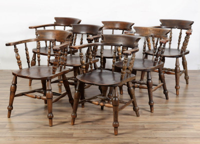 Image for Lot 7 English Windsor Chairs-High Wycombe- marked