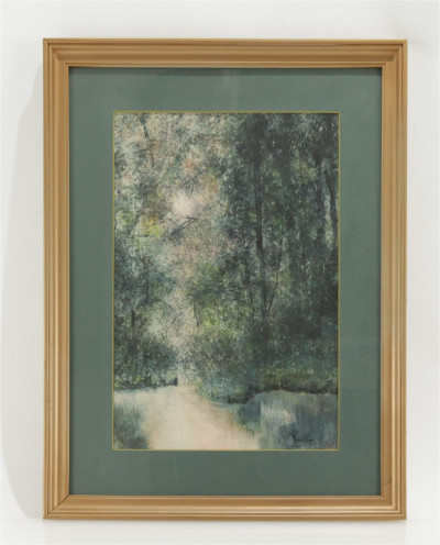 Image 2 of lot 20th C. - GREEN FOREST- W/C