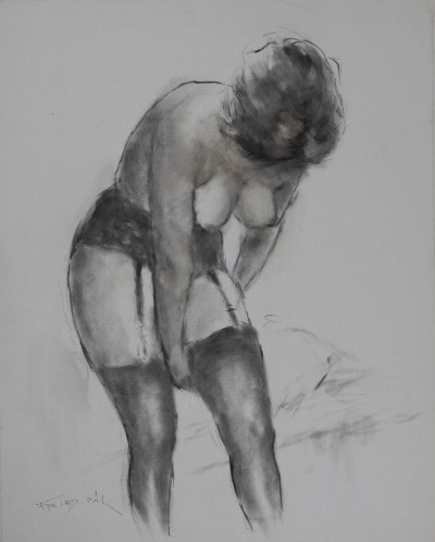 Pál Fried - Untitled (Nude, Black and White VI)