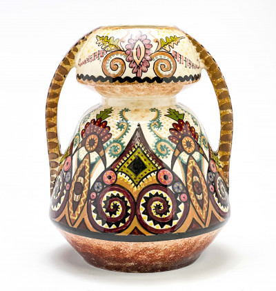 Title Paul Fouillen for Quimper Pottery Vase / Artist