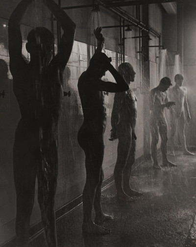 Herbert List - Workers in the Shower