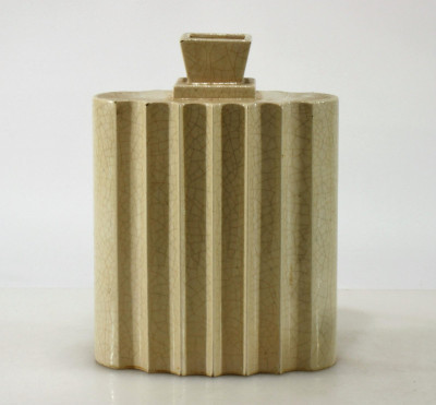 Image for Lot Robert Lallemant - Cream Crackle Glaze Vase