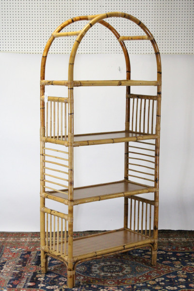 Image for Lot Bamboo Etagere, 20th C.