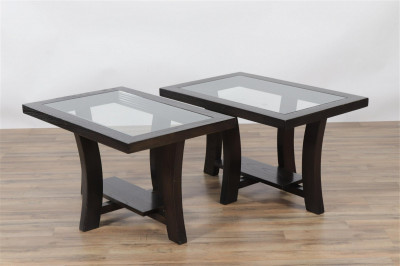 Image for Lot Pair Paul Frankl for Brown Saltman Side Tables