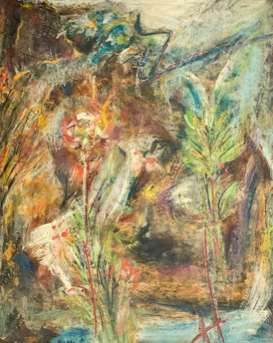 Title James Joseph DeMartis - Untitled (Abstract Floral Composition) / Artist