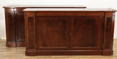 Image for Lot Pair Regency Style Mahogany Cabinets