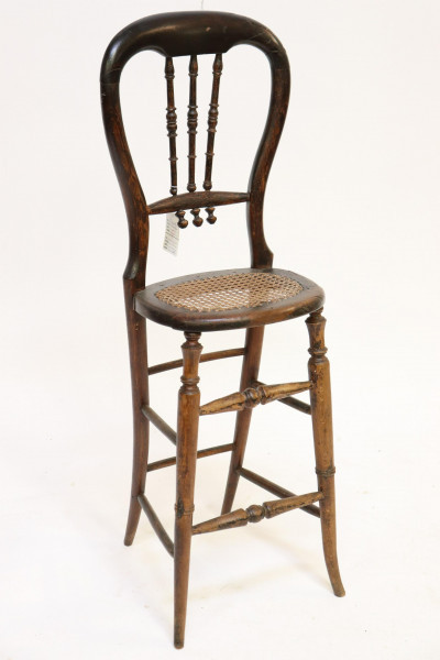 Image for Lot Victorian Balloon Back High Chair