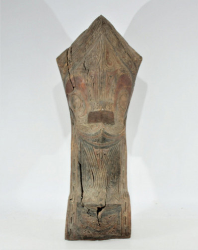 Image for Lot Antique Sumatra Carved Mask of Singa, Batah People