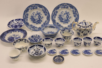 Image for Lot Group English Blue & White Transferware