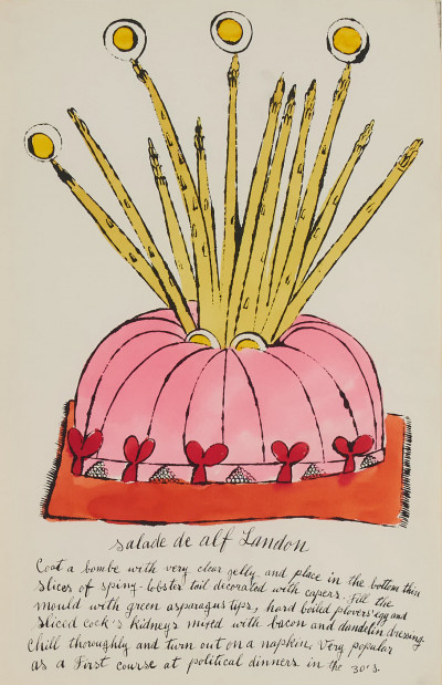 Title Andy Warhol  - Salade de Alf Landon (from The Wild Raspberries portfolio created in collaboration with Suzie Frankfurt) / Artist
