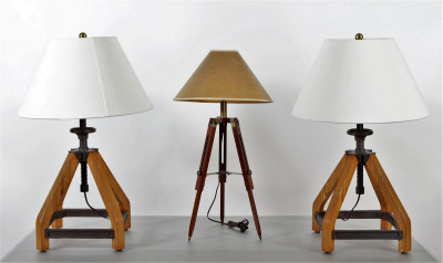 Title Pair of Ralph Lauren Industrial Style Table Lamps / Artist
